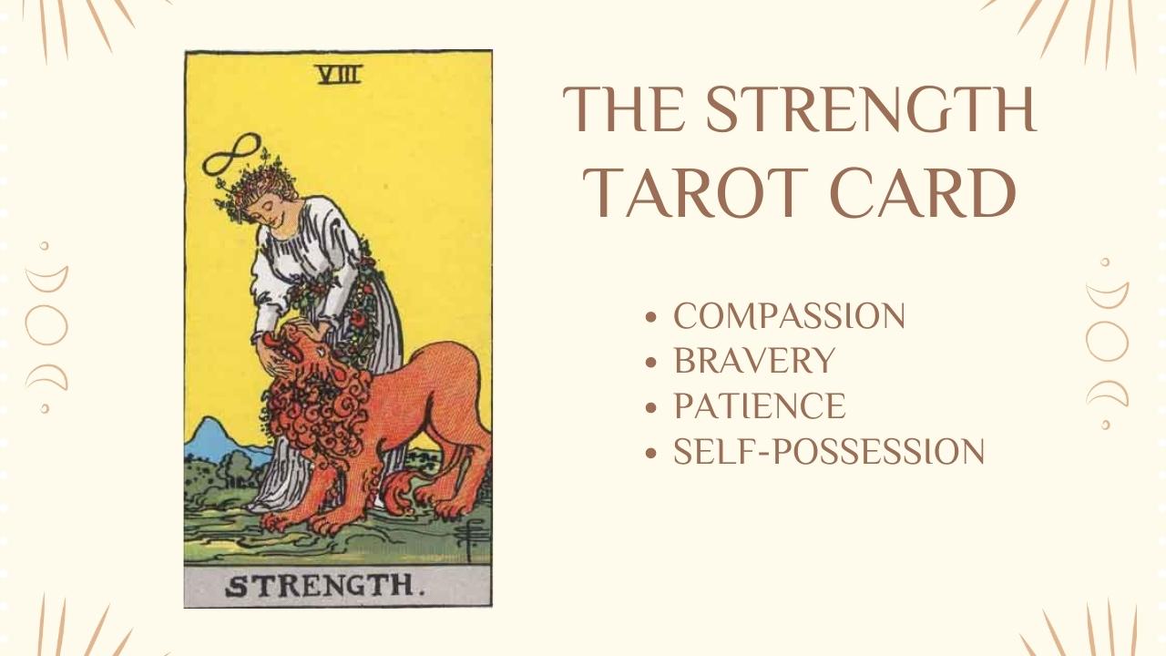 The Strength Tarot Card Meaning Upright & Reversed