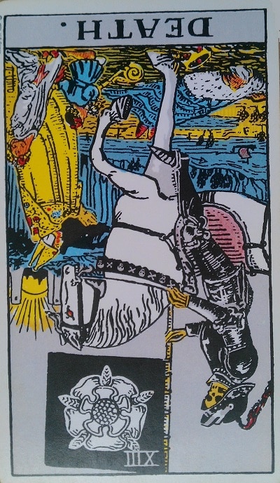 Reversed Death Tarot Card Meaning (Inverted) – Major Arcana XIII