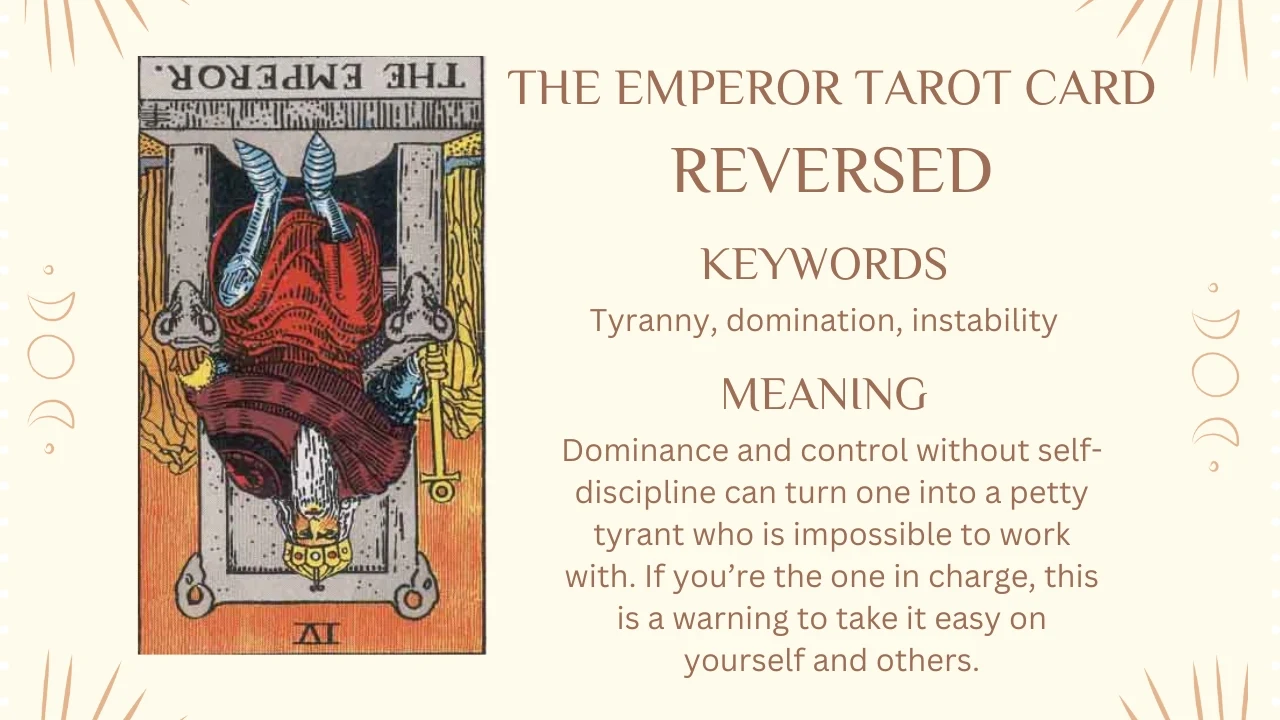 The Emperor Tarot Card Reversed Meaning