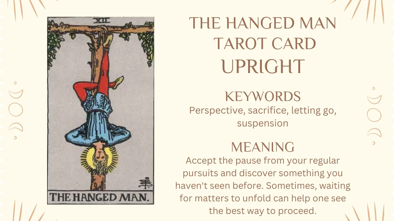 The Hanged Man Tarot Card Upright