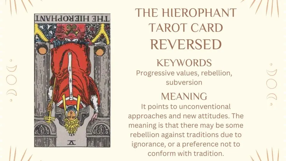 The Hierophant Tarot Card Meaning Upright and Reversed