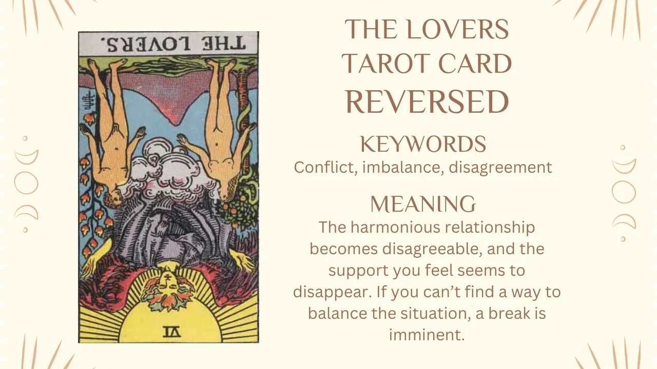 The Lovers Tarot Card Reversed Meaning