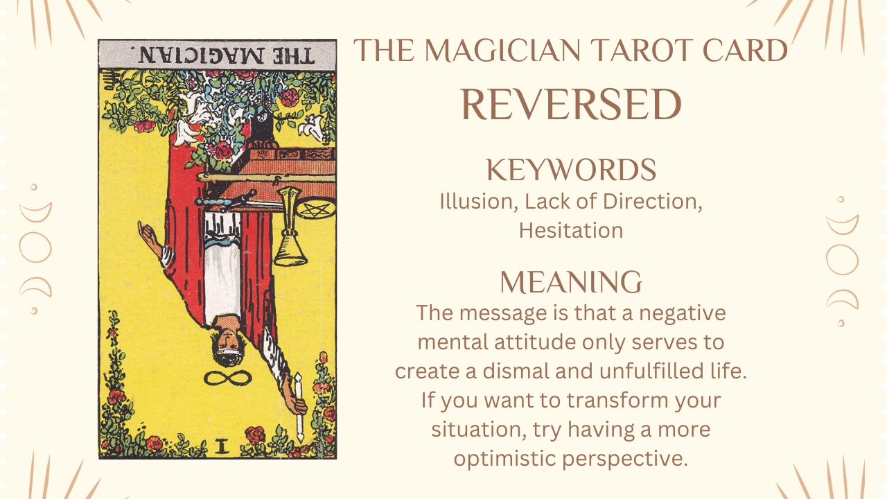 The Magician Tarot Card Reversed Meaning
