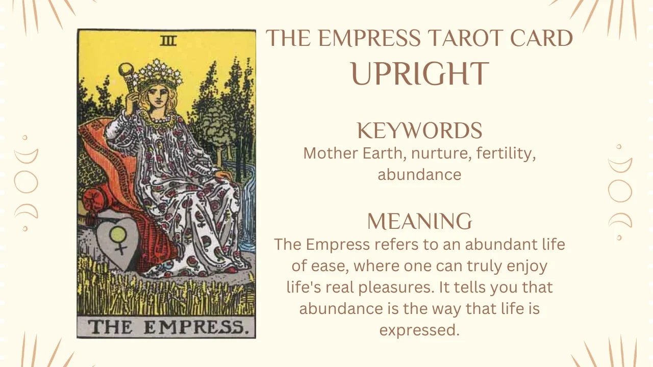 The Empress Tarot Card Upright Meaning