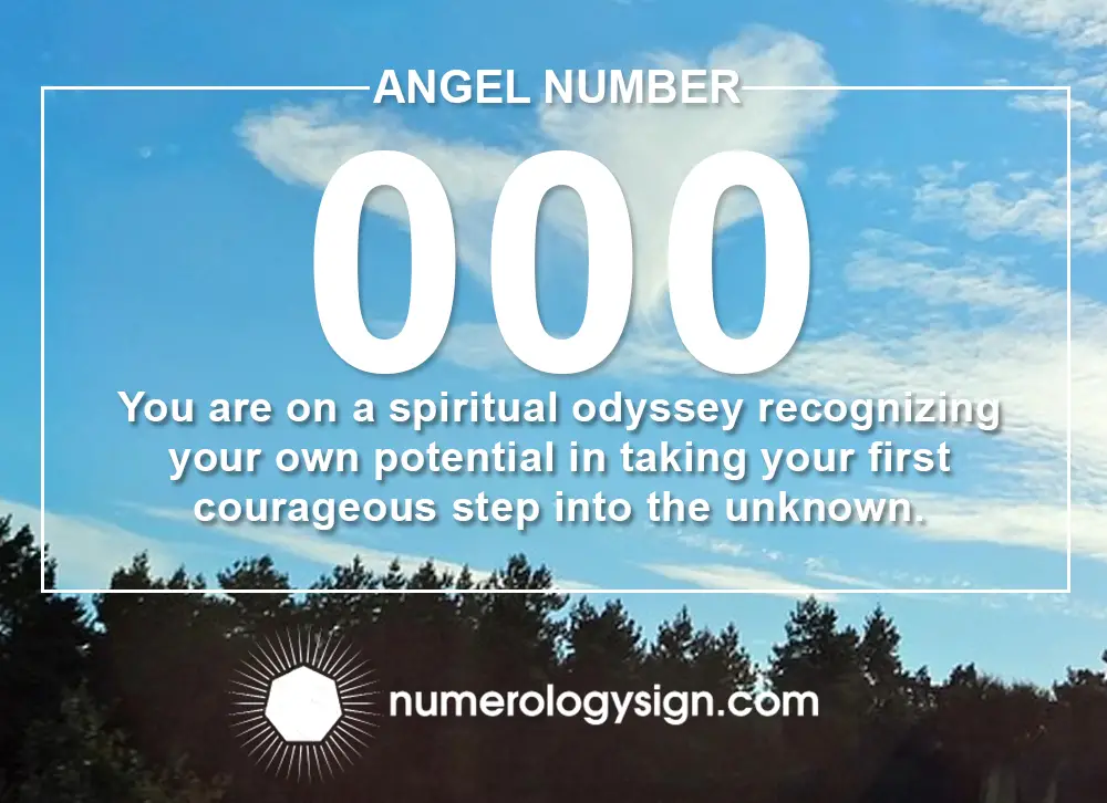 Angel Number 000 Meanings