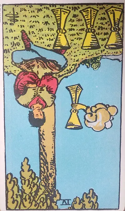 four of cups reversed as feelings