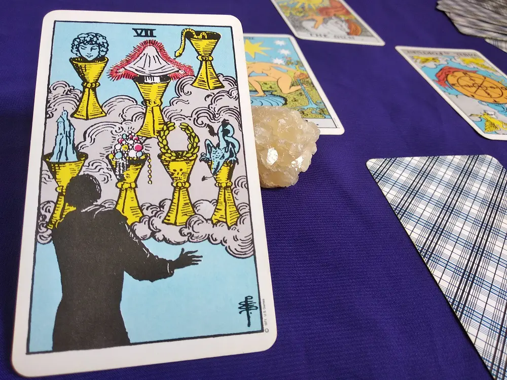 seven of cups reversed love