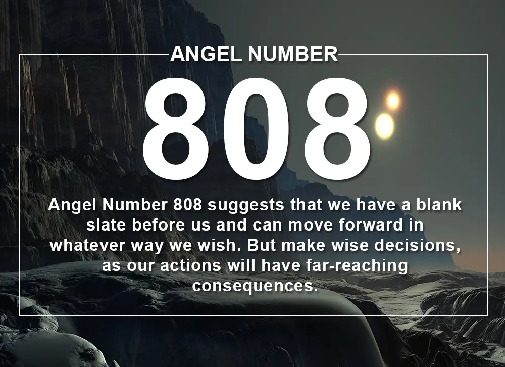 Angel Number 808 Meanings