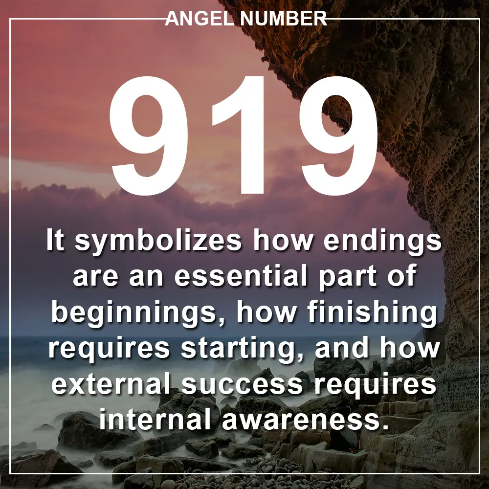 Angel Number 919 Meanings