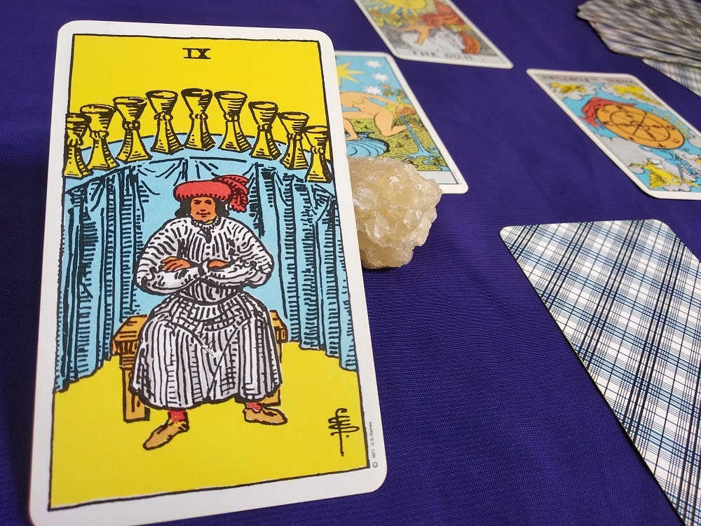The Nine of Cups Tarot Card Meaning Upright and Reversed