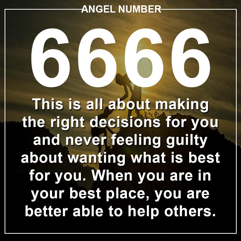 Angel Number 6666 Meanings