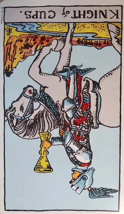 Reversed Knight of Cups Tarot Card Meaning – Minor Arcana