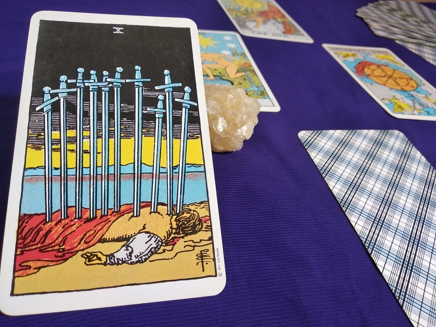 The Ten of Swords Tarot Card Meaning Upright and Reversed