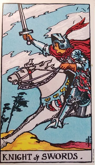 Upright Knight of Swords Tarot Card Meaning – Minor Arcana