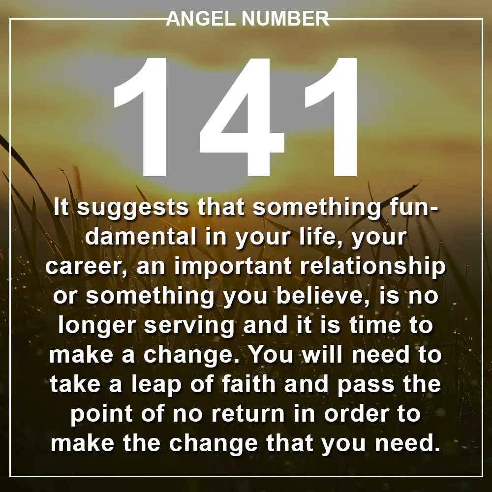 Angel Number 141 Meanings Why Are You Seeing 141