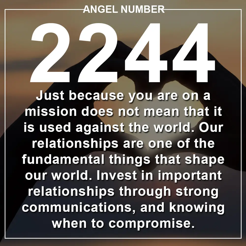 Angel Number 2244 Meanings