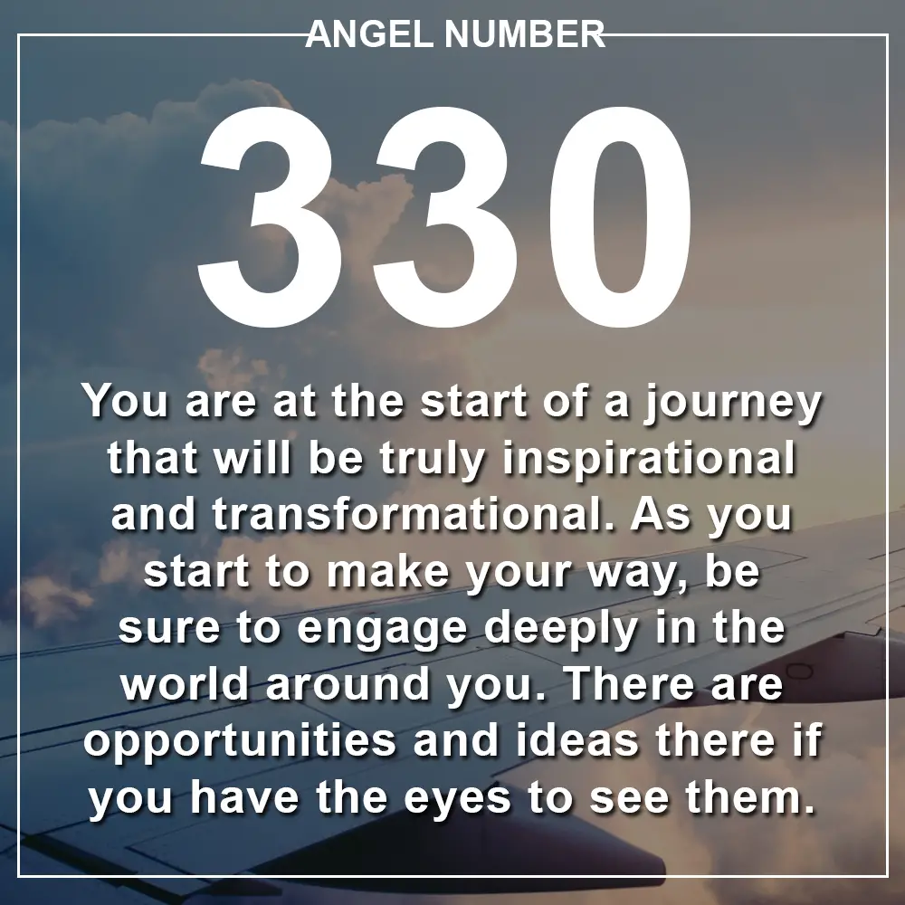 Angel Number 330 Meanings
