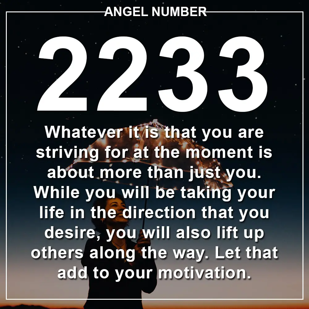 Angel Number 2233 Meanings