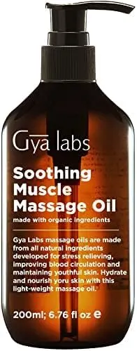 Gya Labs Soothing Massage Oil for Massage Therapy