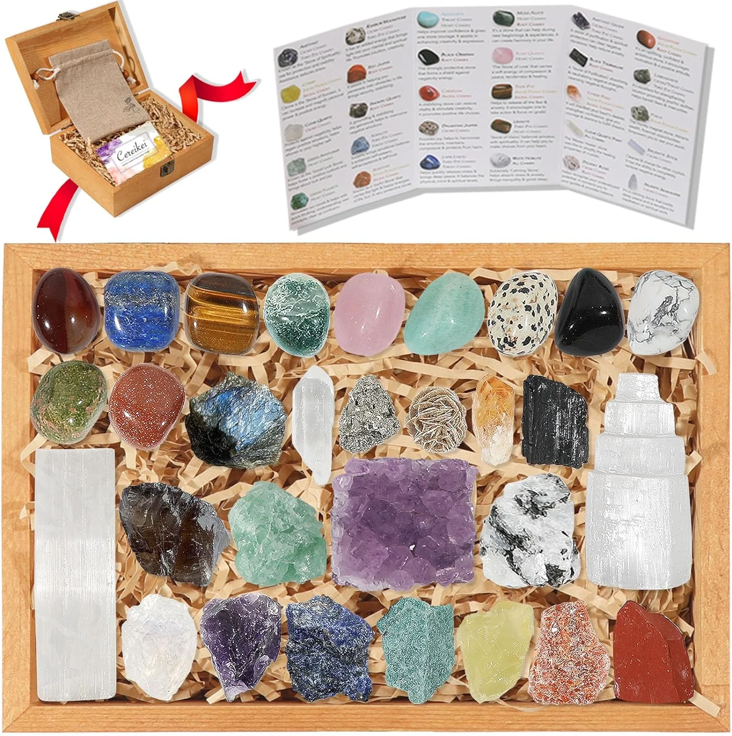 crystals and gems set