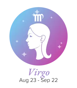 Virgo Zodiac Sign Symbol with Dates