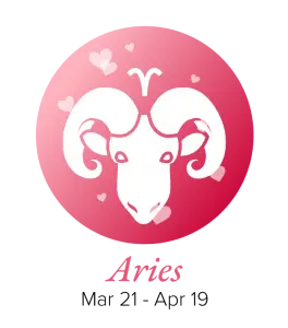 Símbolo del signo zodiacal de compatibilidad con Aries con fechas