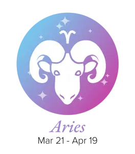 Aries Zodiac Sign Symbol with Dates