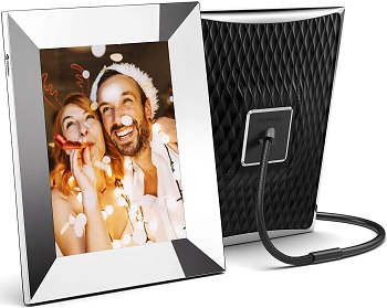 Nixplay 2K Smart Digital Picture Frame 9.7 Inch Silver