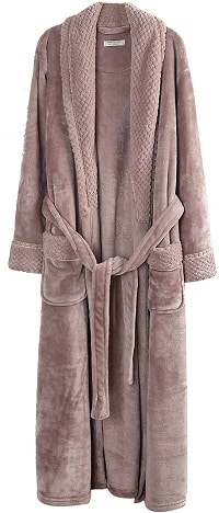 Plush Soft Warm Fleece Bathrobe Robe