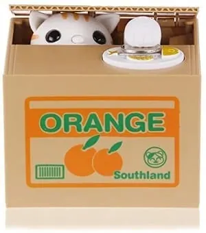 Stealing Coin Cat Box