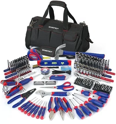 WORKPRO W009037A 322-Piece Home Repair Hand Tool Kit