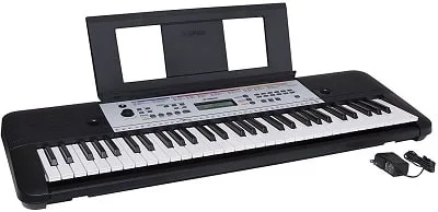 YAMAHA YPT260 61-Key Portable Keyboard With Power Adapter
