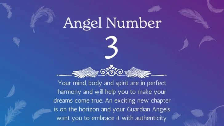 Angel Number 3 Meanings