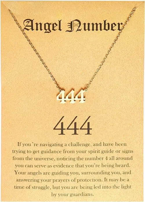 Angel Number 444 Necklace