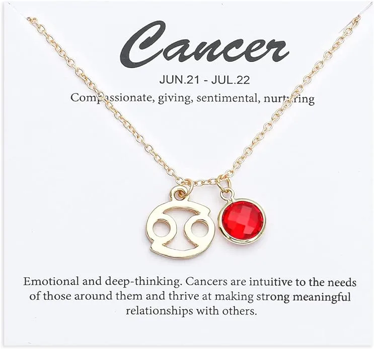 Cancer Zodiac Necklace