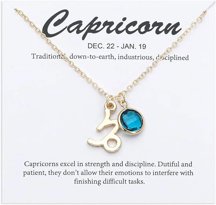Capricorn Zodiac Necklace