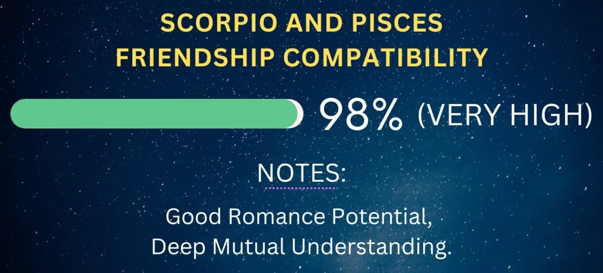 Pisces Friendship Compatibility with All Zodiac Signs (Percentages and