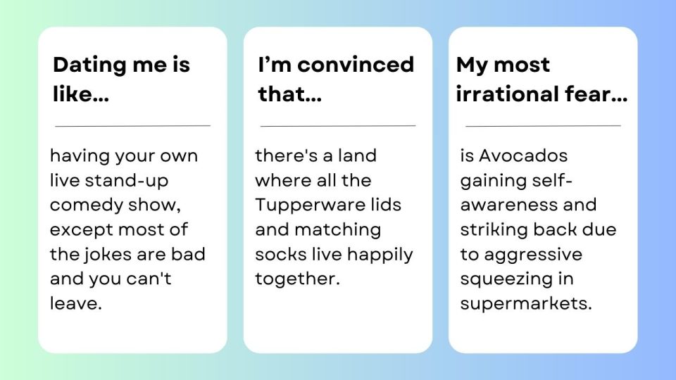 400 Best Hinge Prompt Answer Examples 2023 Funny Confident Witty 400-best-hinge-prompt-answer-examples-2023-funny-confident-witty