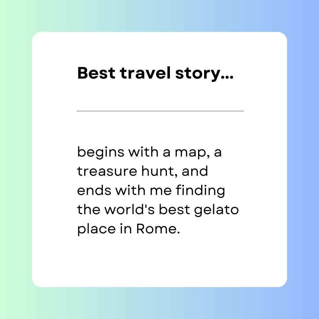 Best travel story... Hinge Prompt Answer Example