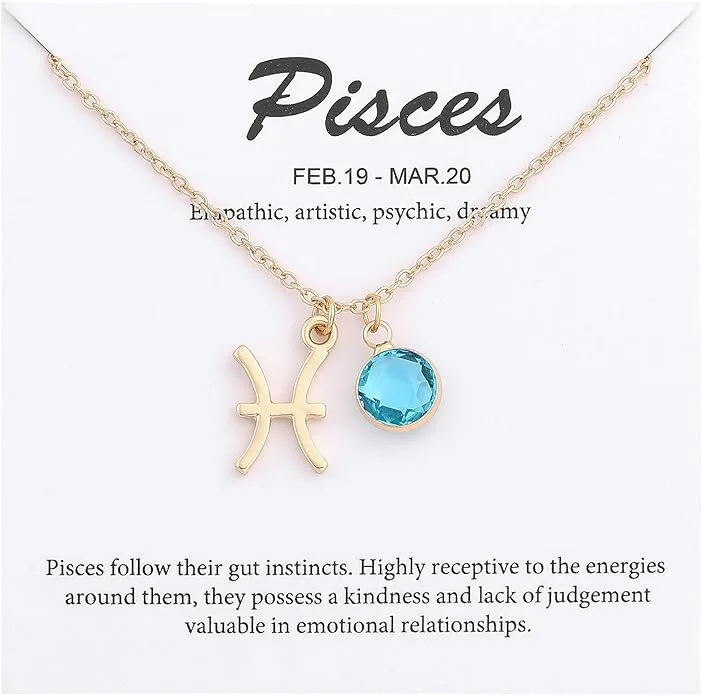 Pisces Zodiac Necklace